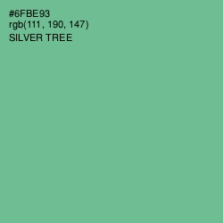#6FBE93 - Silver Tree Color Image